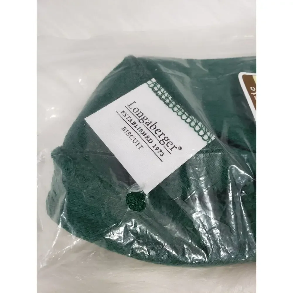 NEW Longaberger Botanical Biscuit SS Small Loaf Basket Liner 2010335 solid green